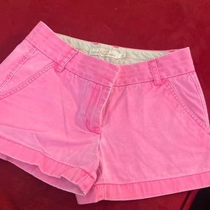 Hot pink chino shorts